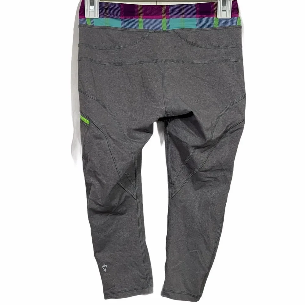 LuLuLemon Ivivva Grey Cropped Activewear Leggings